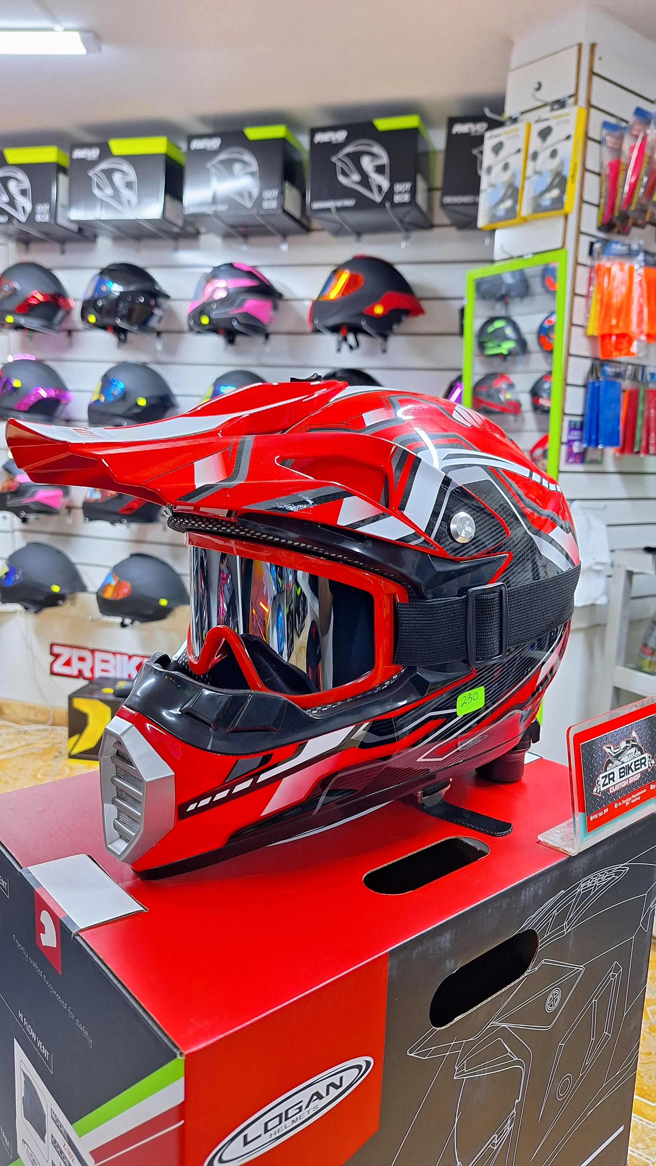 CASCO TIPO CROSS + VISOR 2