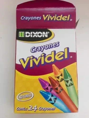 Crayolas vividel con 24 colores delgadas  2