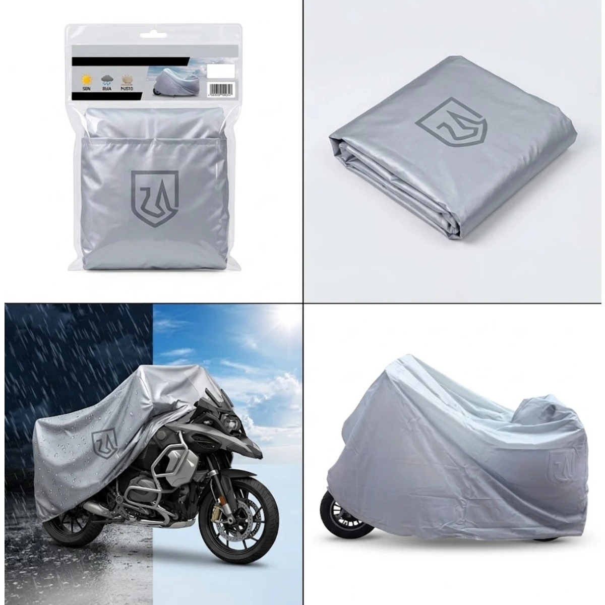 Funda moto impermeable lluvia protección total polvo sol seguridad urban