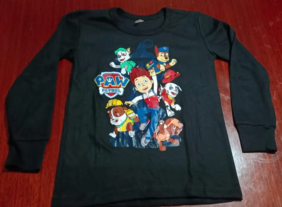 Polera manga larga paw patrol