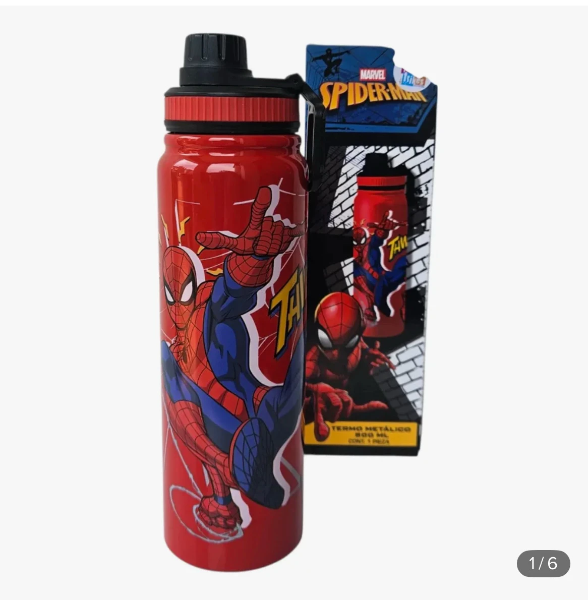 Termo de spiderman de licencia 800 ml