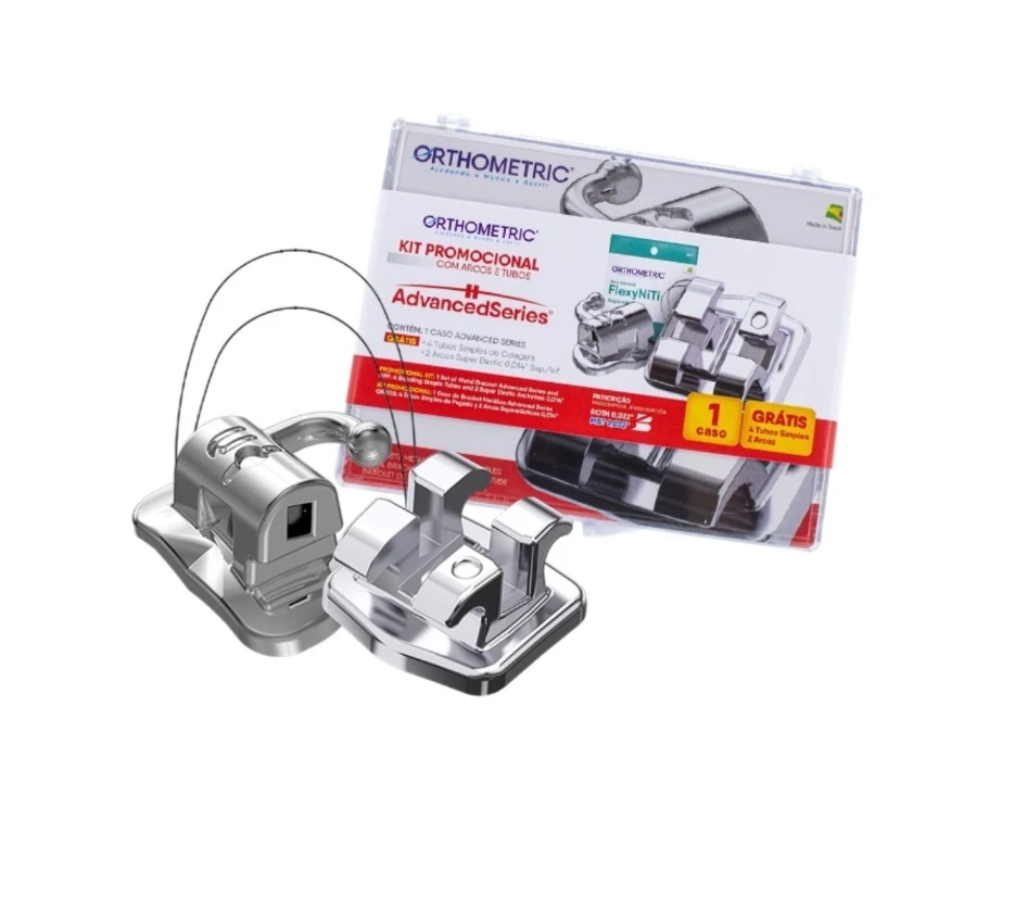BRACKETS METAL ADVANCED X KIT C/TUBOS 1ER M X 1 CASO – ORTHOMETRIC