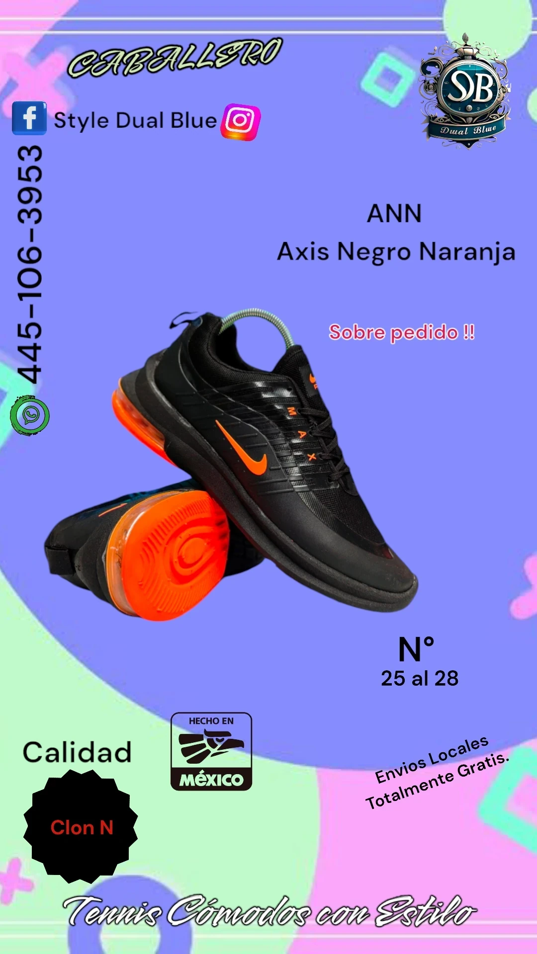 Axis Negro Naranja 