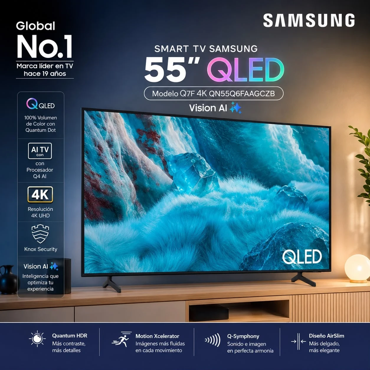 SMART TV SAMSUNG 55'' QLED   VISION AI ‼️SOLO POR PEDIDOS‼️