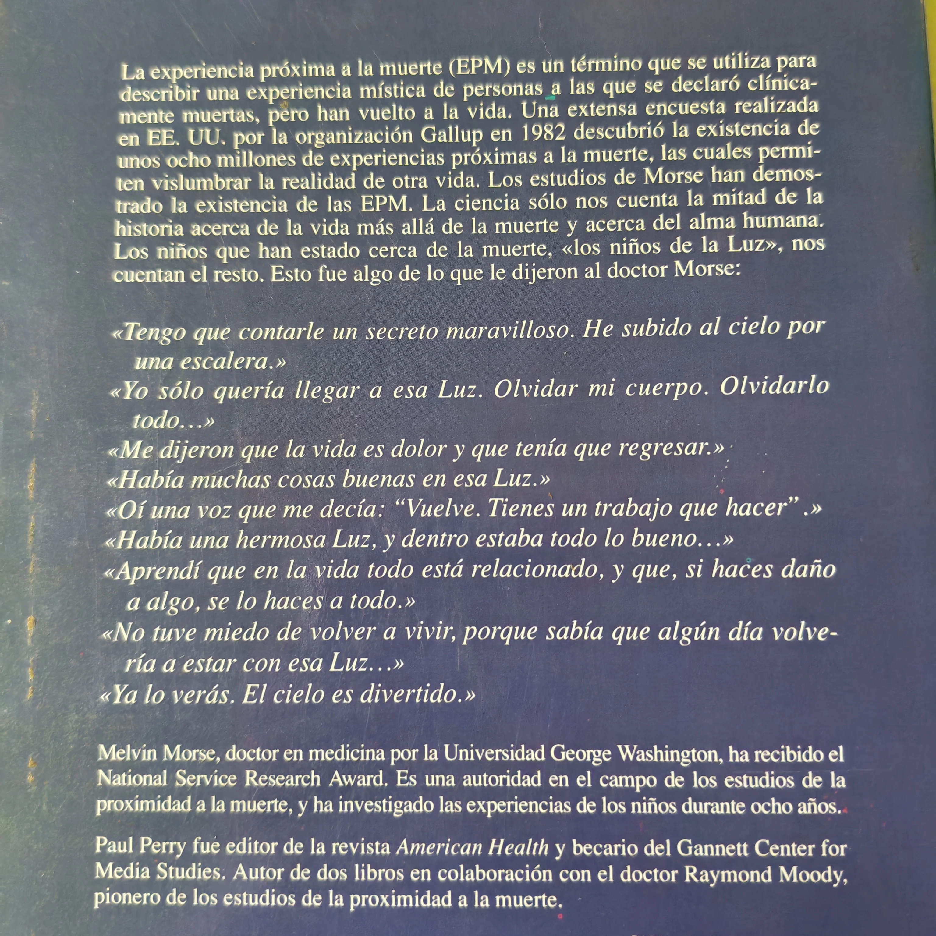 Mas cerca de la luz, M. Morse y P. Perry, usado  2