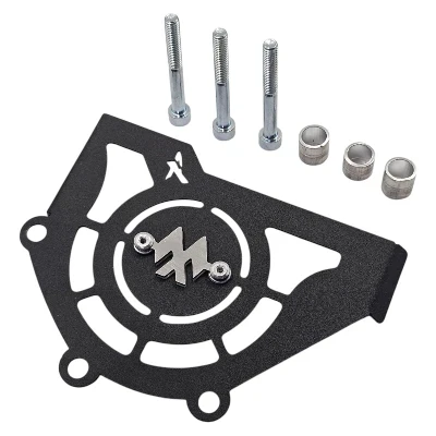 NS 200 Tapa piñon acero negro logo 3d cromado ML