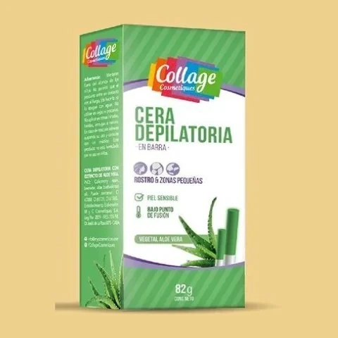 CERA DEPILATORIA EN BARRA 82G VEGETAL ALOE VERA