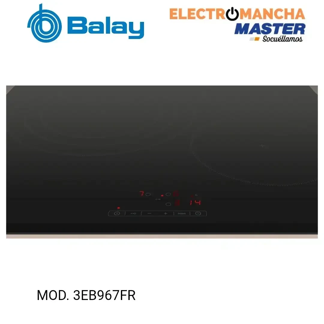 ENCIMERA INDUCCIÓN BALAY 3EB967FR 3 FUEGOS HARO GRANDE 32 CM. 2