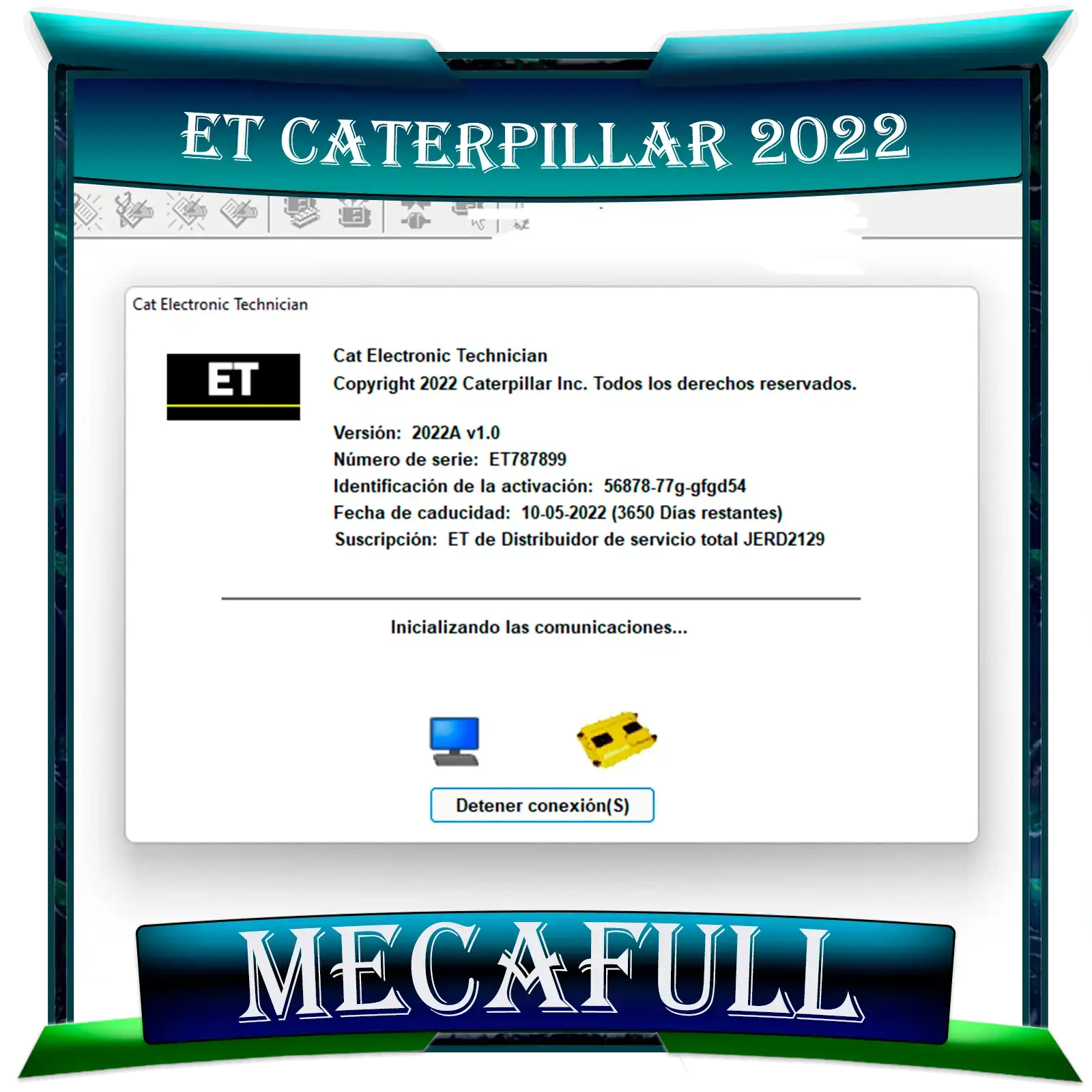 ET CATERPILLAR 2022A + FACTORY PASWORD