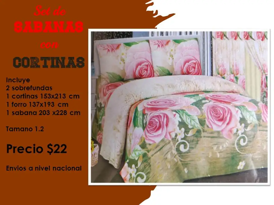 Set de sábanas con cortinas  4