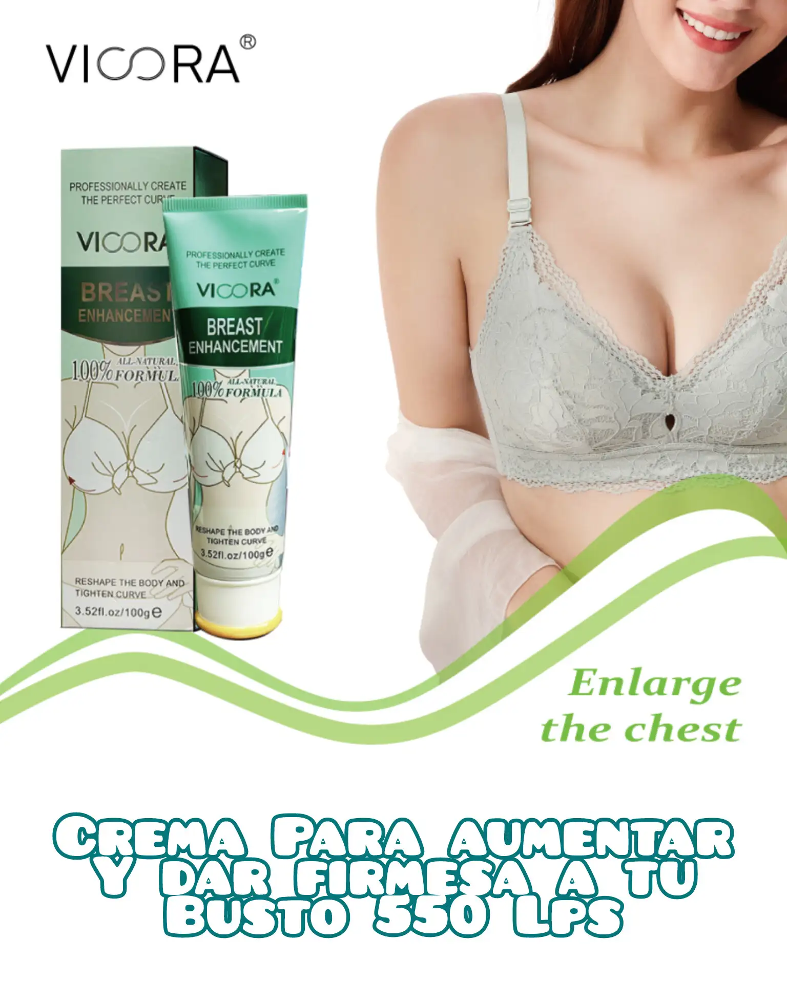 Crema para el crecimiento de las Pompas y Busto 2