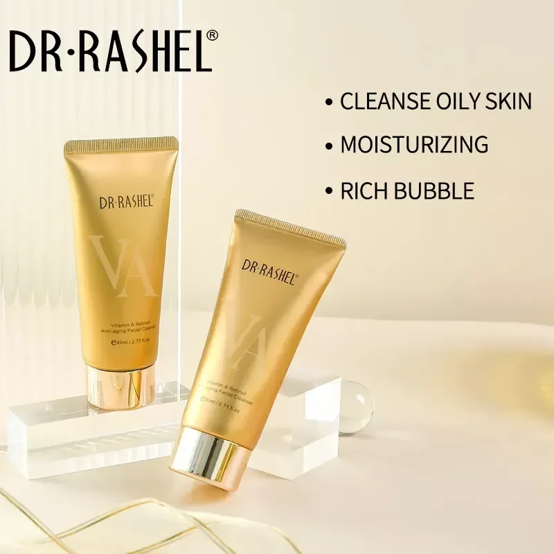 Dr Rashel Caviar Colágeno Elastina 8 en 1 + Limpiador Facial Antienvejecimiento Vitamina A Retinol  3