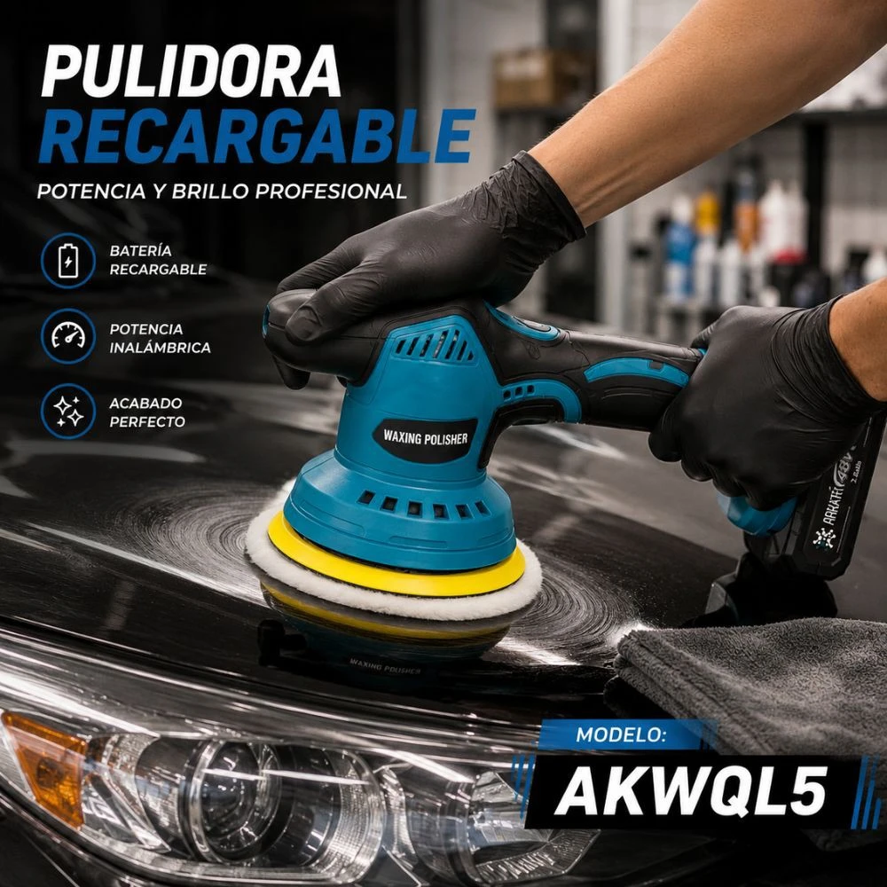 Pulidora Inalámbrica • 2 Baterías 48V 