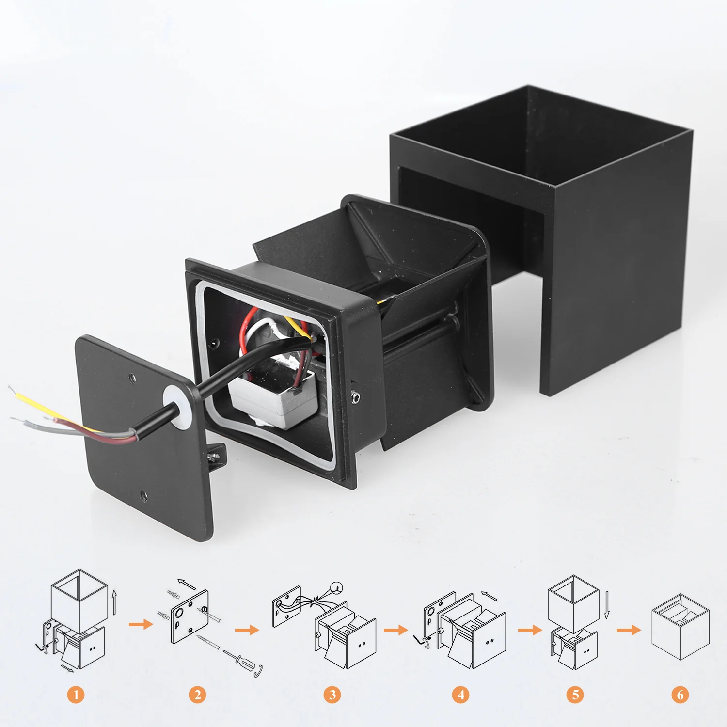 Aplique LED Tipo Cubo 6w y 10w 10