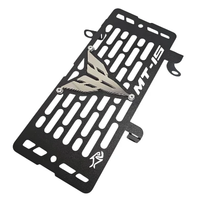 MT 15 P. Radiador acero negro logo 3d cromado ML