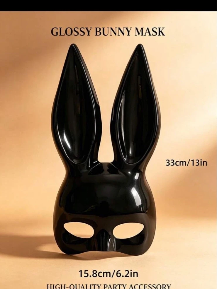 Mascara de coneja sexy negro  3