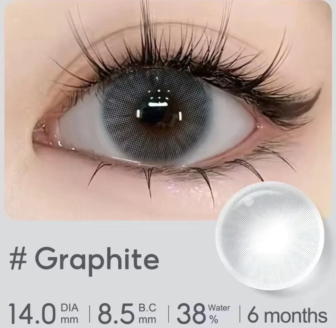 Lentes de contacto - Referencia: GRAPHITE - SIN BORDES - 14.0mm