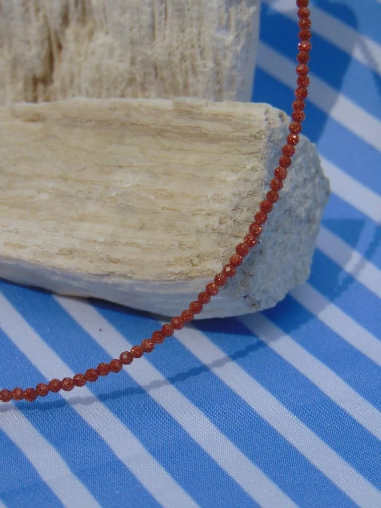 CHOKER ACERO DOR CUARZO MINI LLUVIA DE ORO 