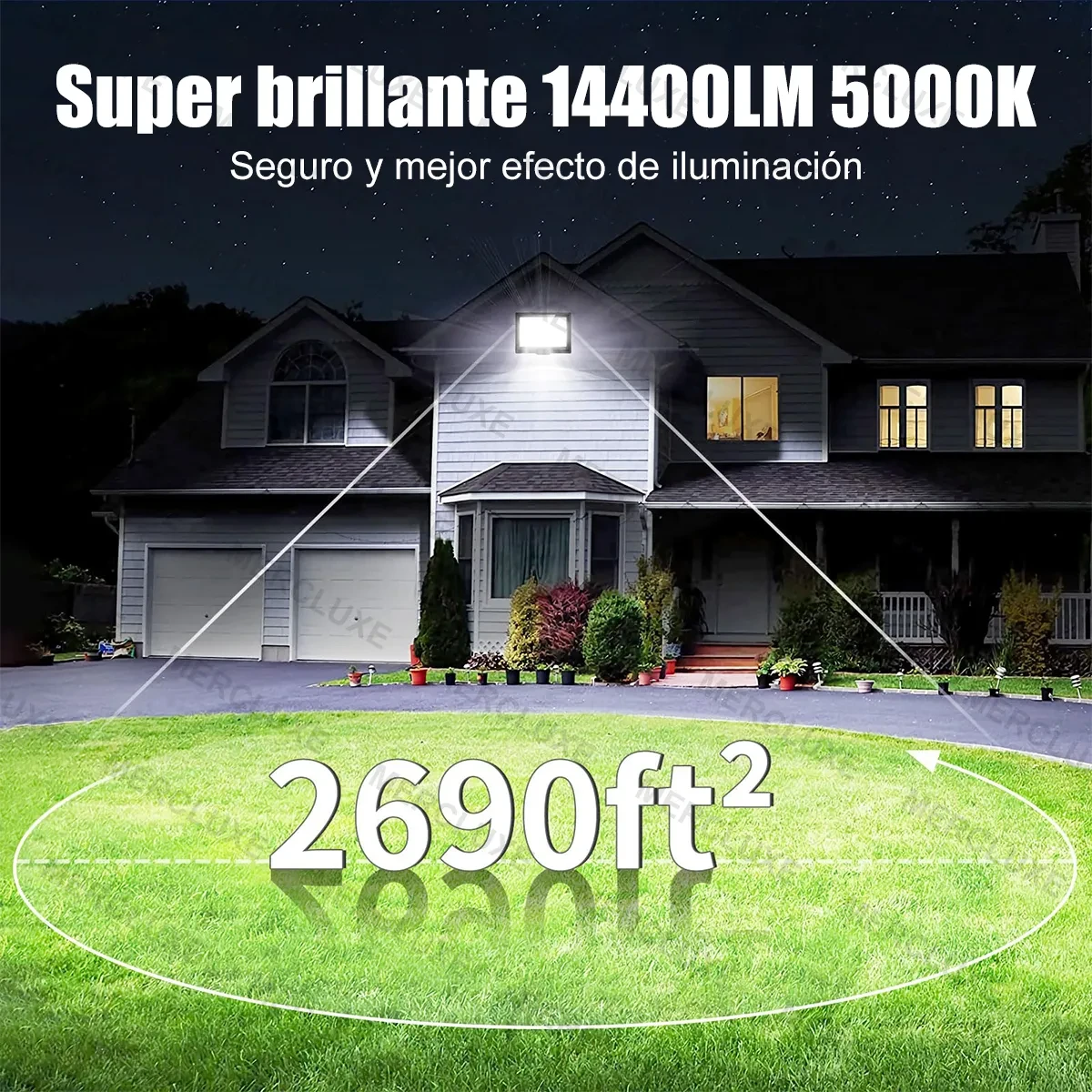 KIT DE 4 LAMPARAS SOLARES CON 1200 FOCOS C/U 3