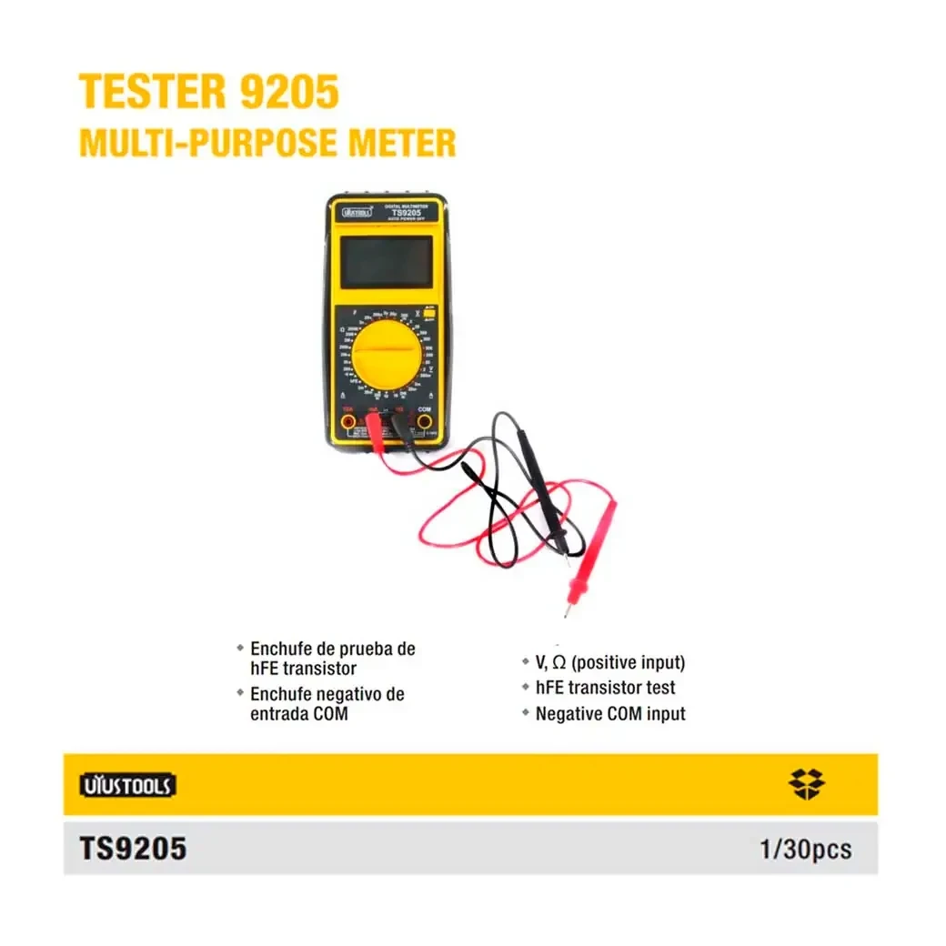 TESTER Multimetro Digital TS9205 UYUST 