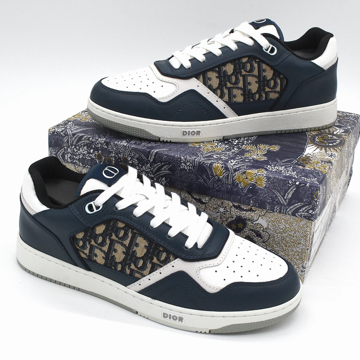 Dior B27 Azul Bajo Crema Dior Gris Beige Negro Dior Oblique Jacquard 9