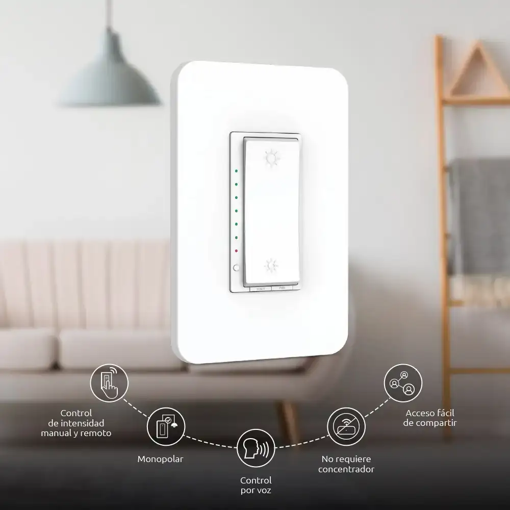 Nexxt Solution Atenuador de luz inteligente con conexión Wi-Fi