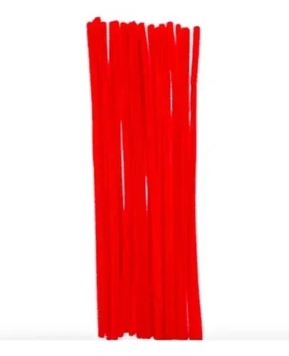 un limpia pipas rojo terciopelo  2