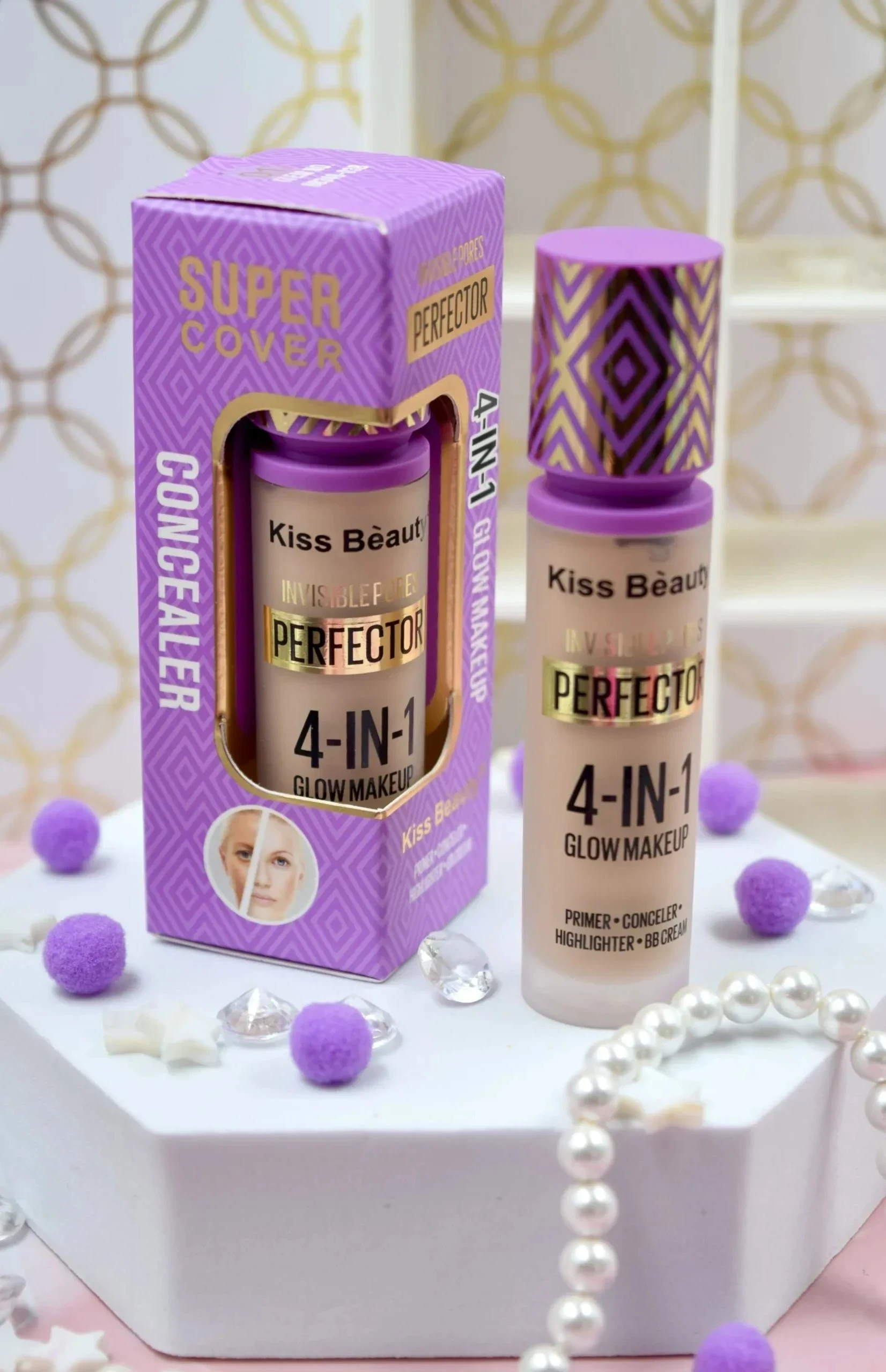Kiss Beauty – Corrector perfector 4 en 1 3