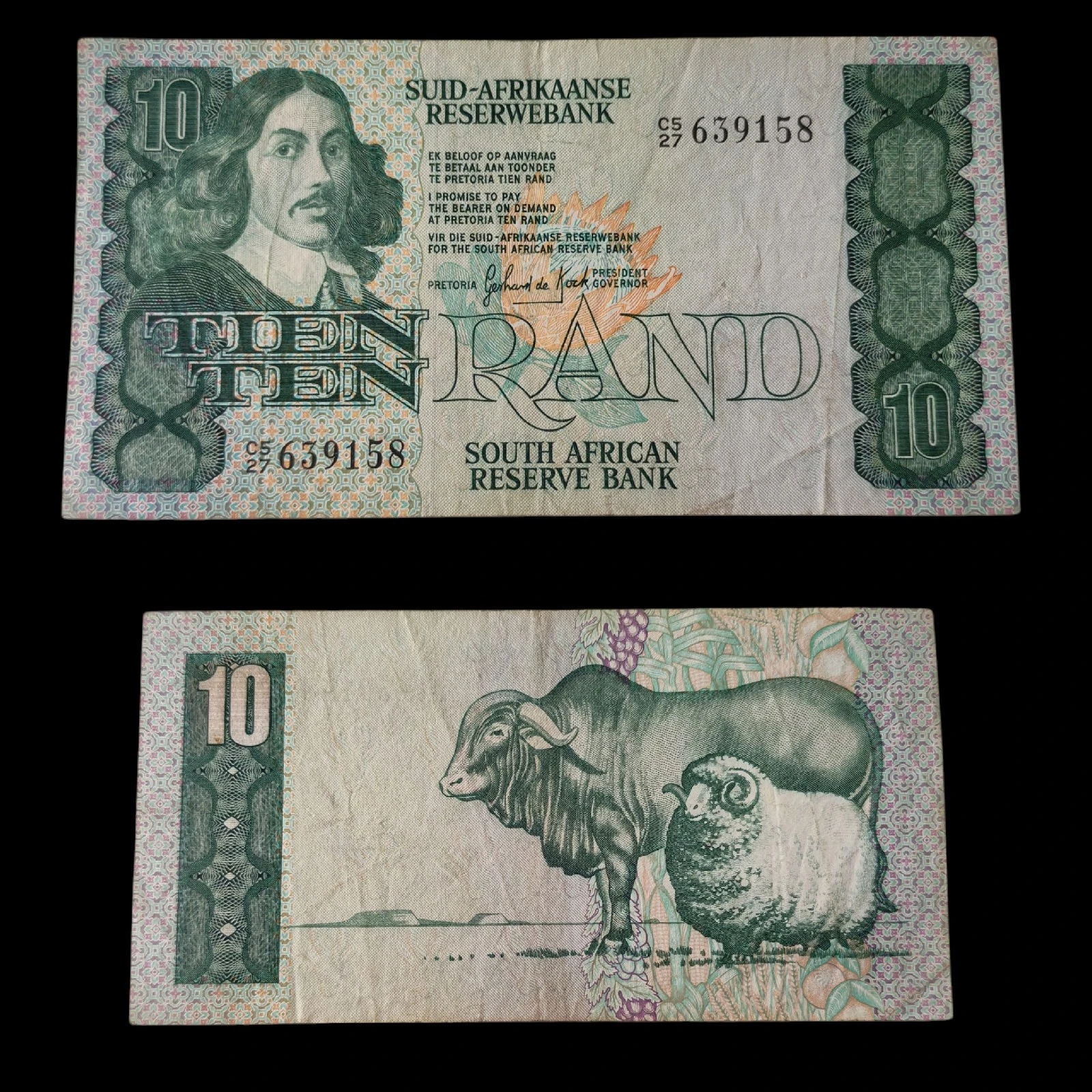 ° Sudáfrica 10 Rand Circulado 