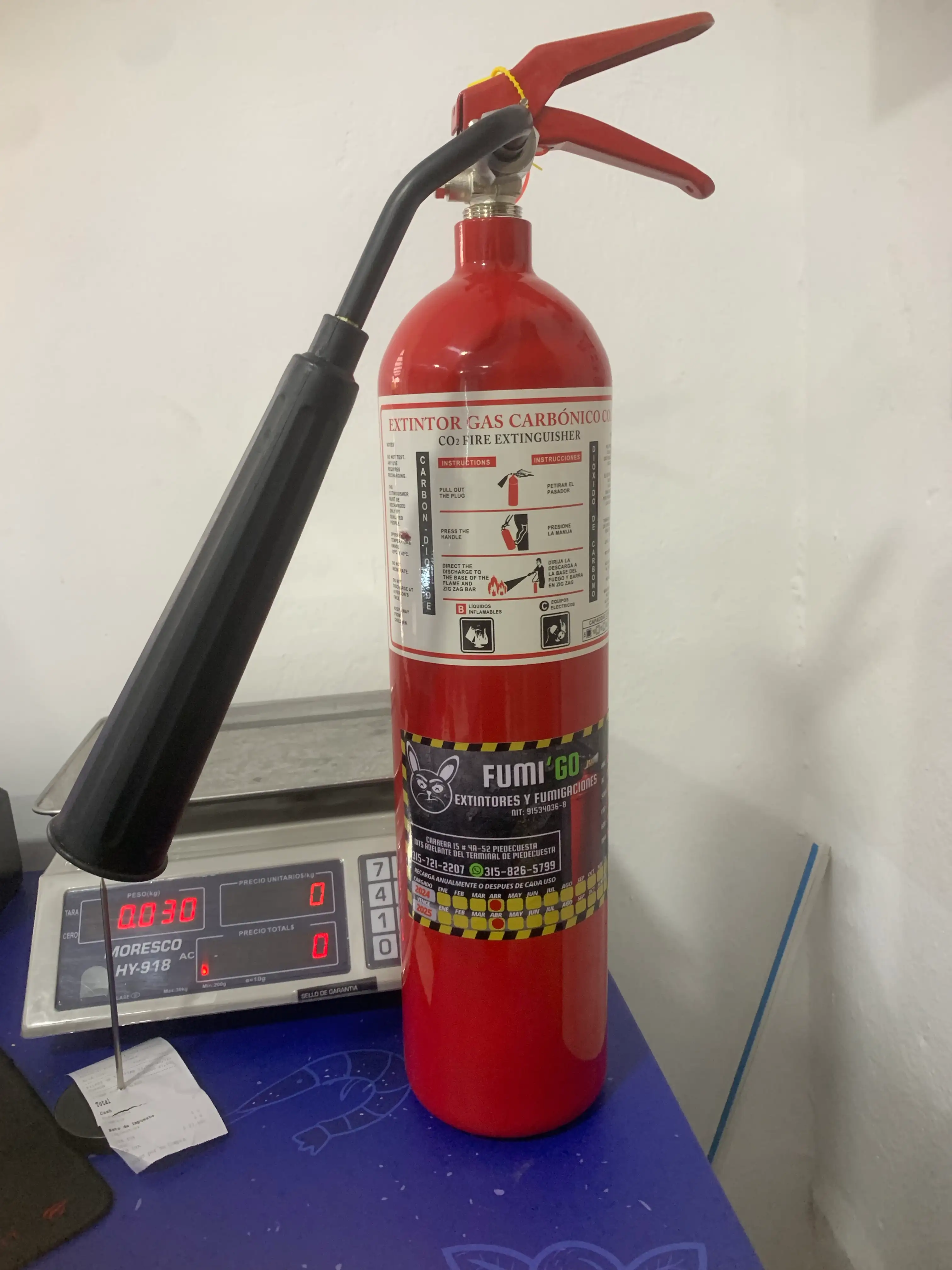 Extintor co2 5lbs 3