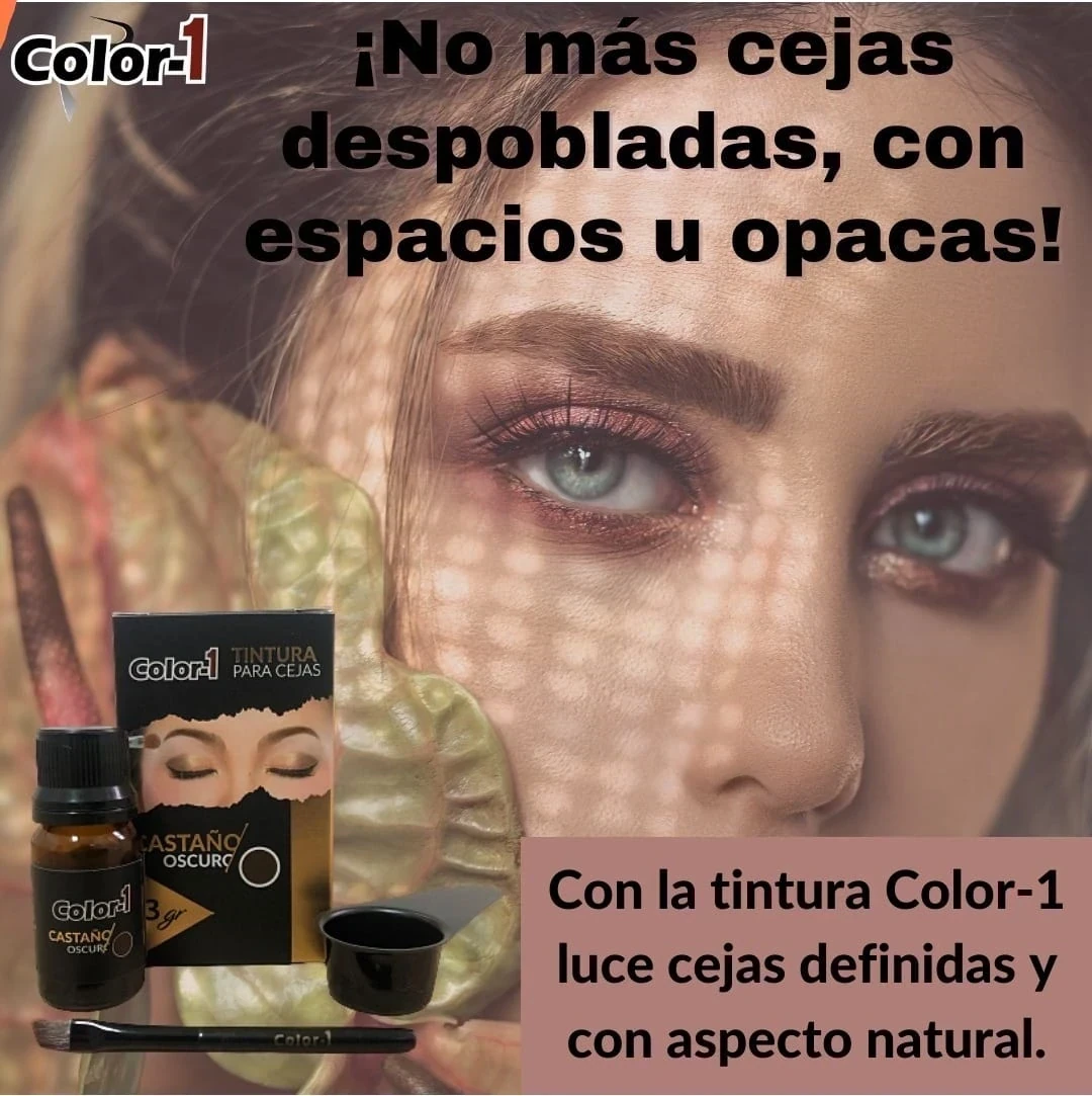 color-1 henna para cejas 3grs