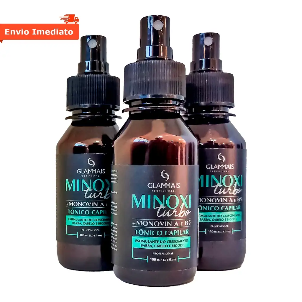 Kit 3 Tônicos Crescimento de Barba Minoxi 2