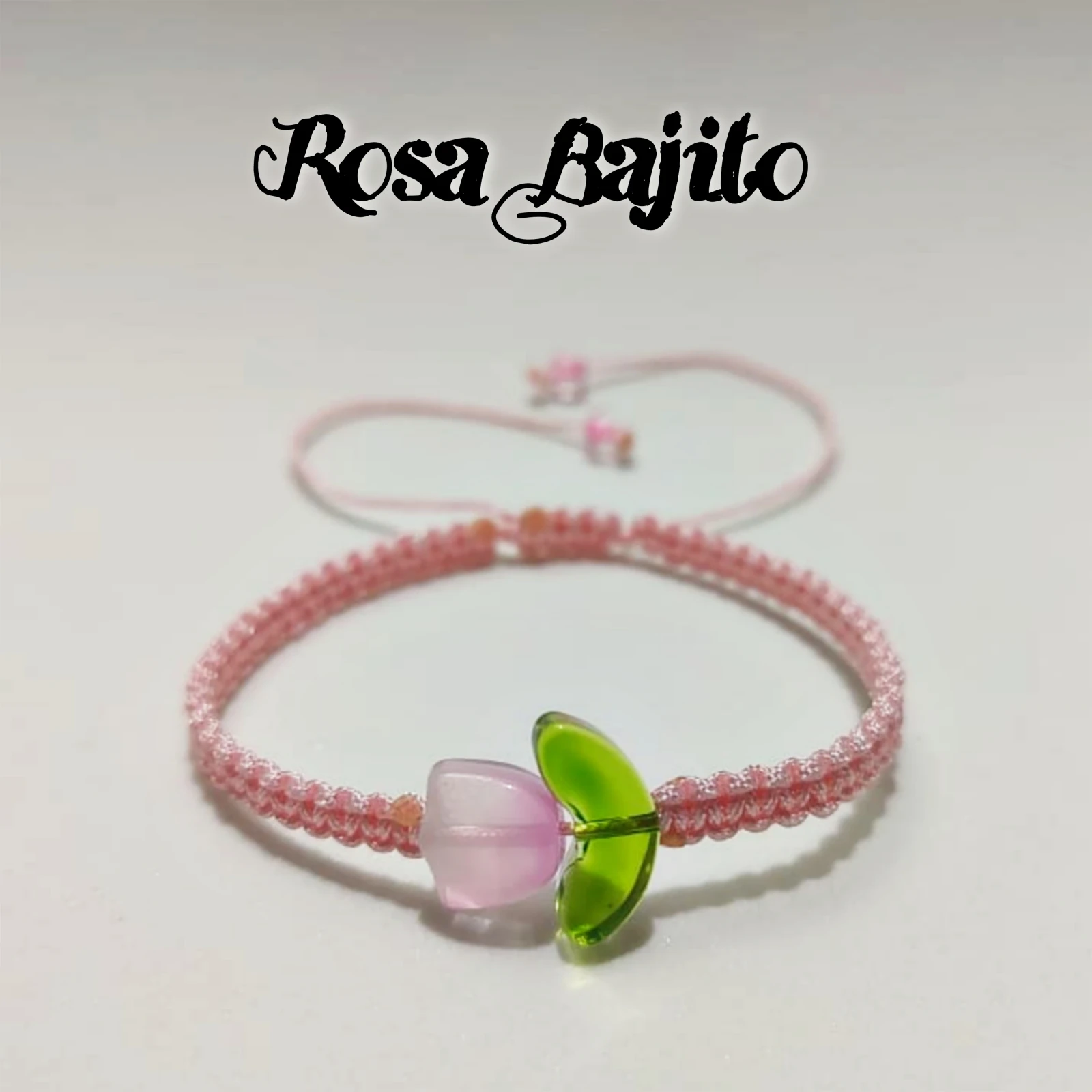 1 Pulsera de Tulipán Tejida 6