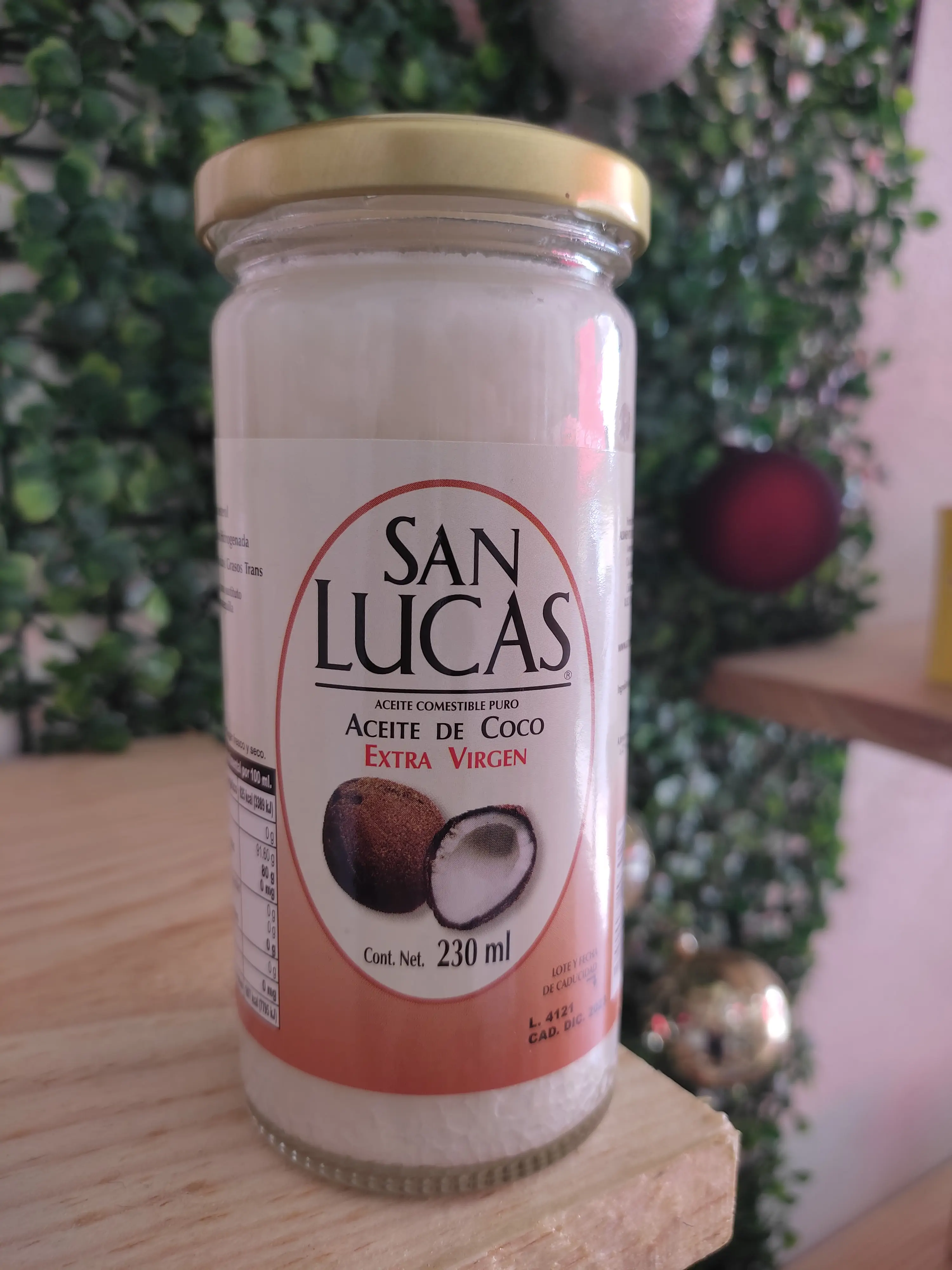 Aceite de coco extra virgen san lucas 230 ml
