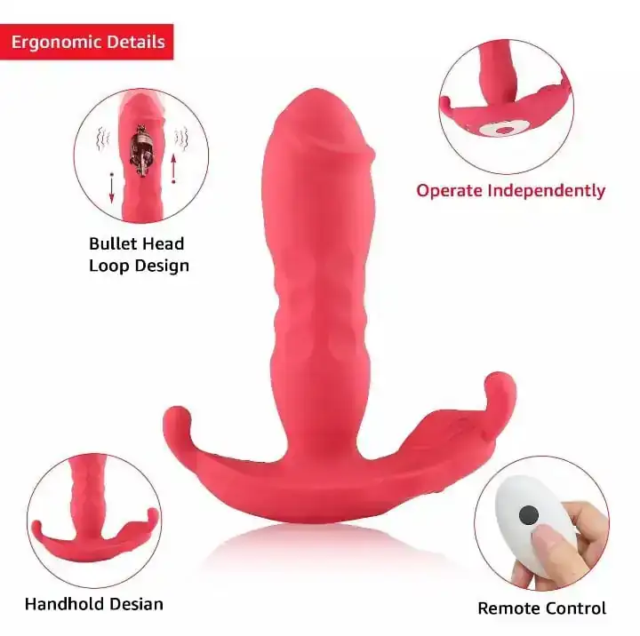 Vibrador con estimulador de clitoris 