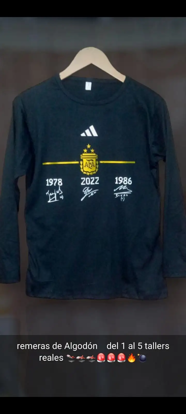 Remera manga larga