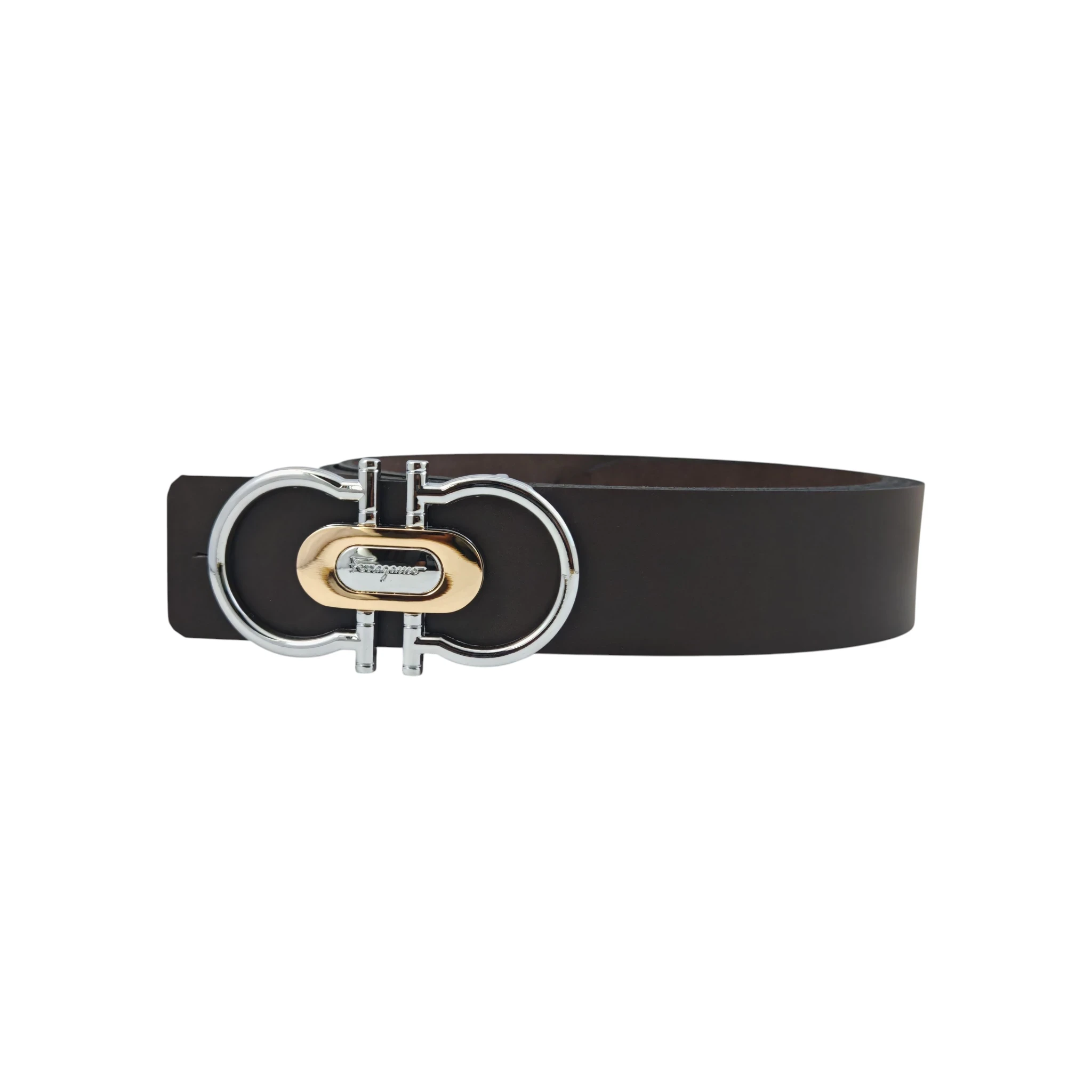 FERRAGAMO CUERO CAFE OSCURO 2