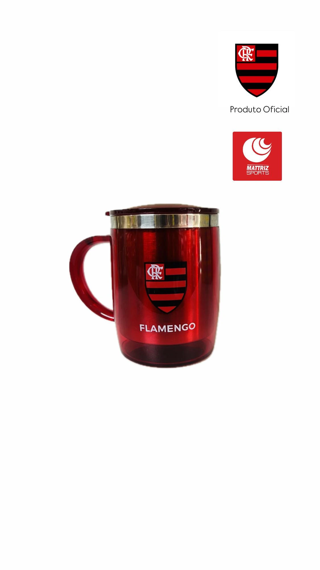 KIT CAMISA RÉPLICA + CANECA TERMICA FLAMENGO  3
