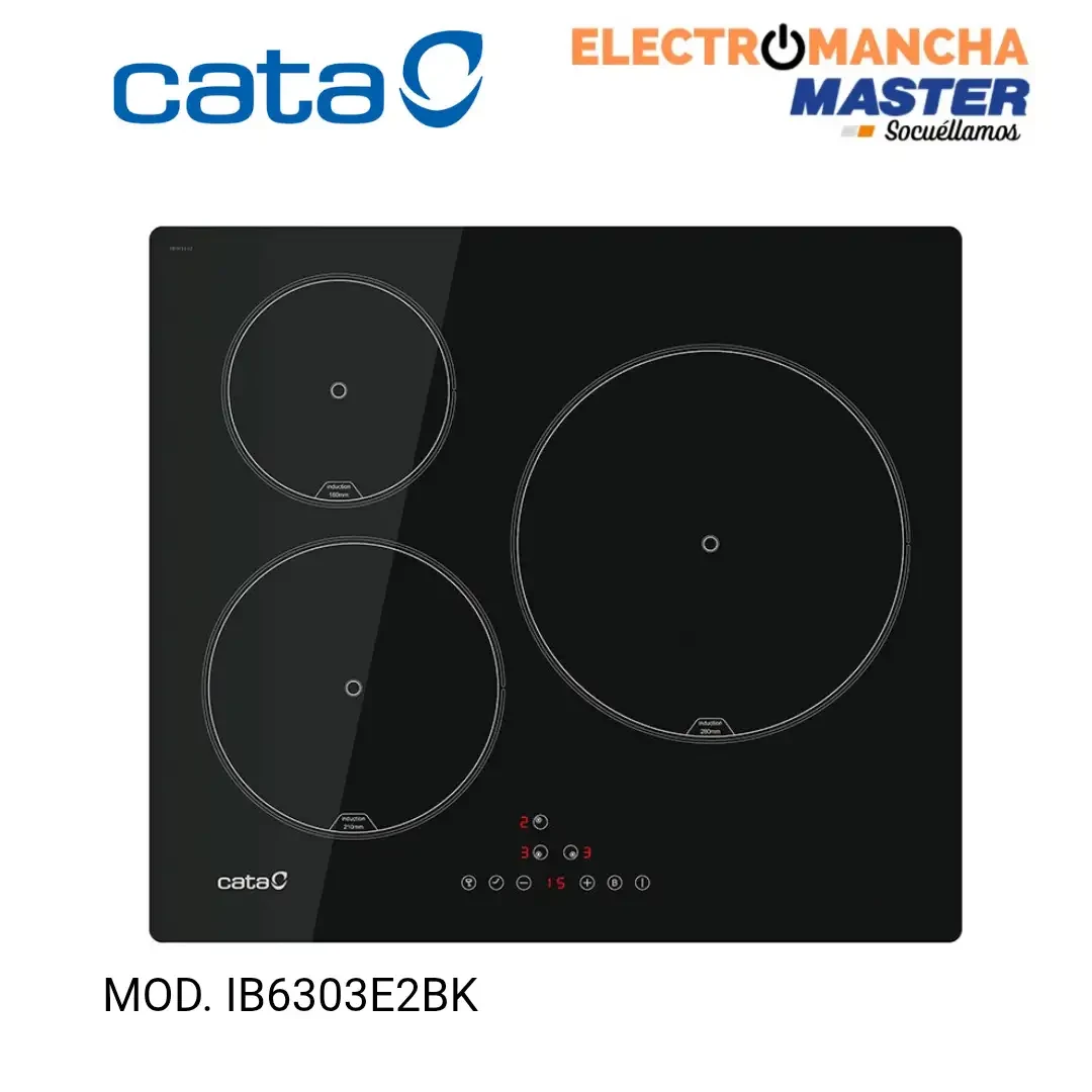 PLACA INDUCCION CATA IB6303E2BK 3 FUEGOS 