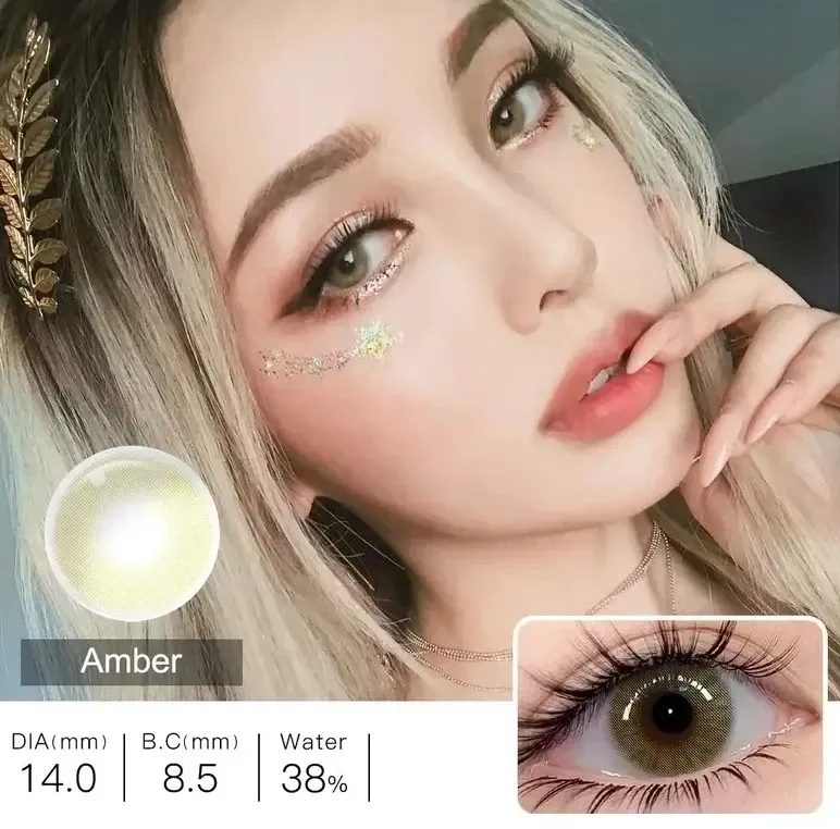 Lentes de contacto - Referencia: QUEEN / AMBER  3