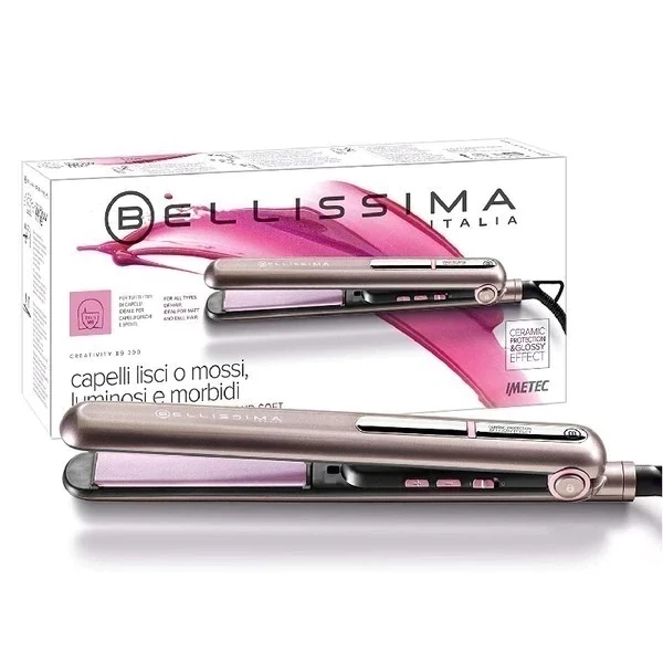 PLANCHITA DE PELO 230°C REGULABLE LCD BELLISSIMA ITALIA CREATIVITY