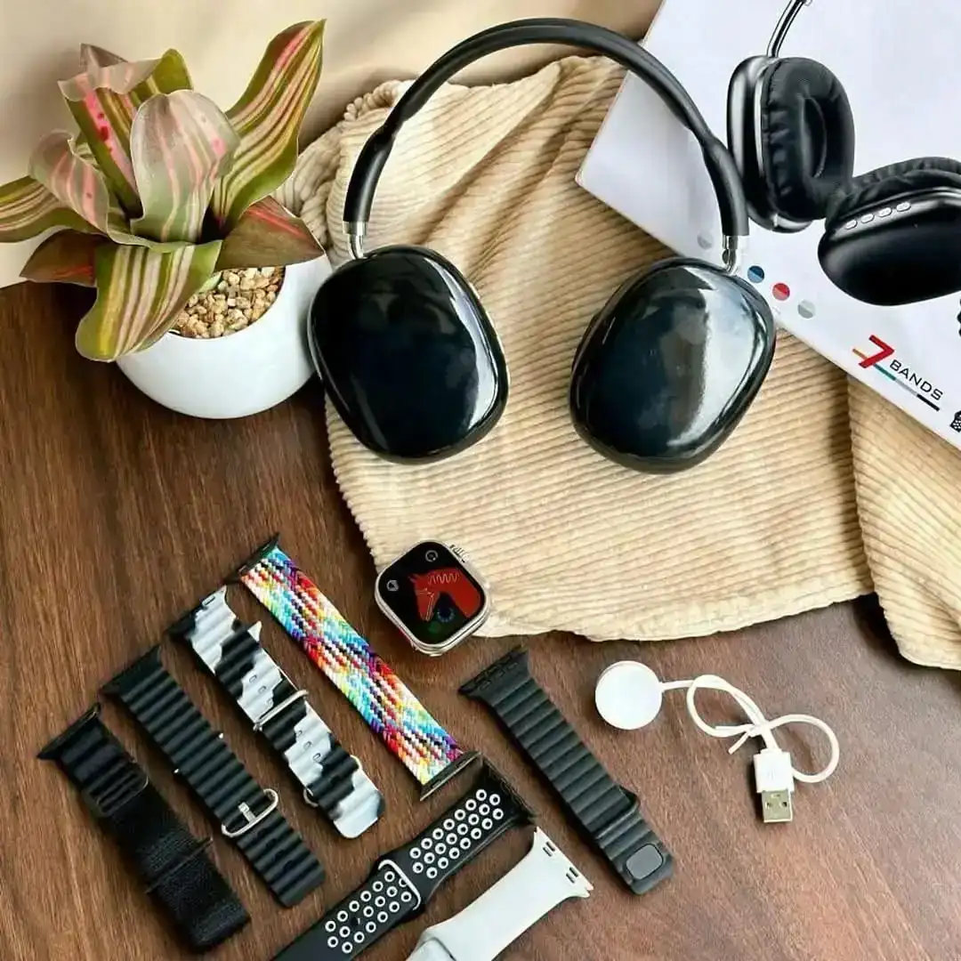 Combo Smartwatch con audifonos diadema  2