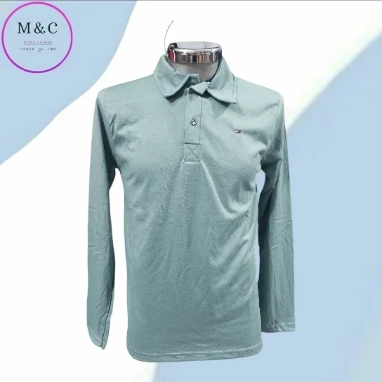 Playera T- M Polo manga larga  6
