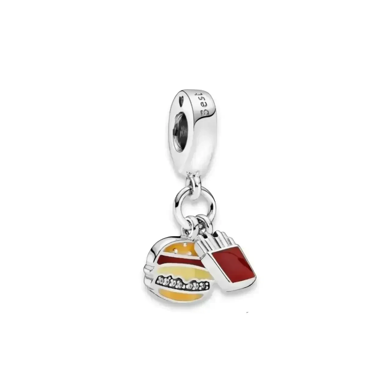Charm Combo Papas Frutas y Hamburguesas Colgante
