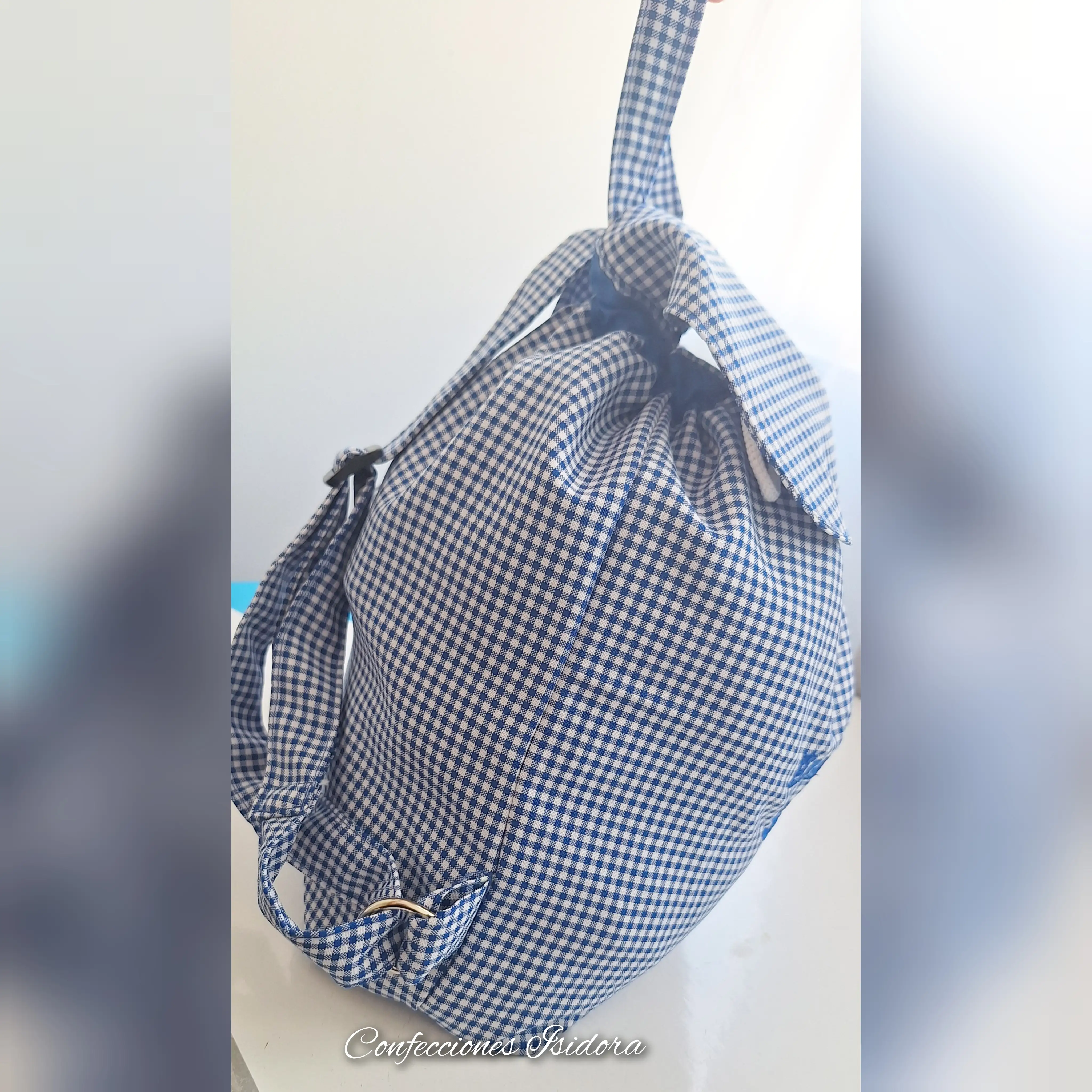Mochila cuadrille con nombre 4