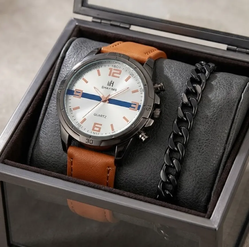 Reloj Cuarzo y Pulsera Black 2