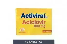 ACTIVIRAL 800 MG CJA X 10 TAB ACICLOVIR 800 MG LABQUIFAR