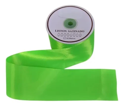 liston verde limon 5cm un metro