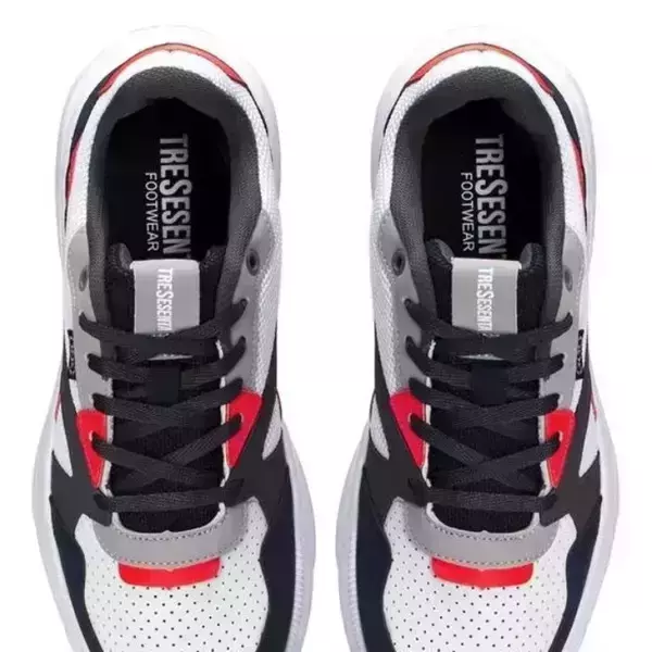 Tenis Blancos Azul Y Rojo Hombre Marca 360 Modelo Thunder 3