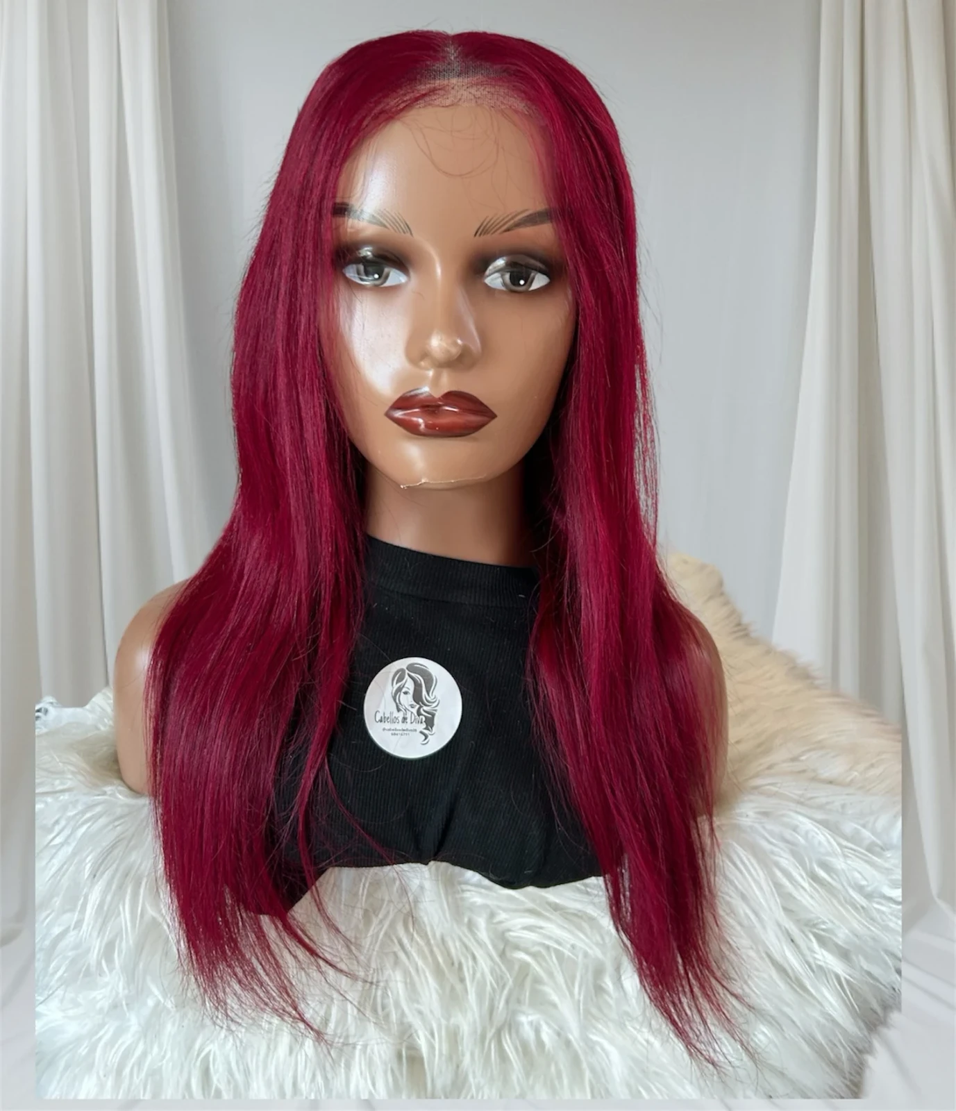 Peluca de cabello Humano 20”  frontal lace 7x5 glueless 4